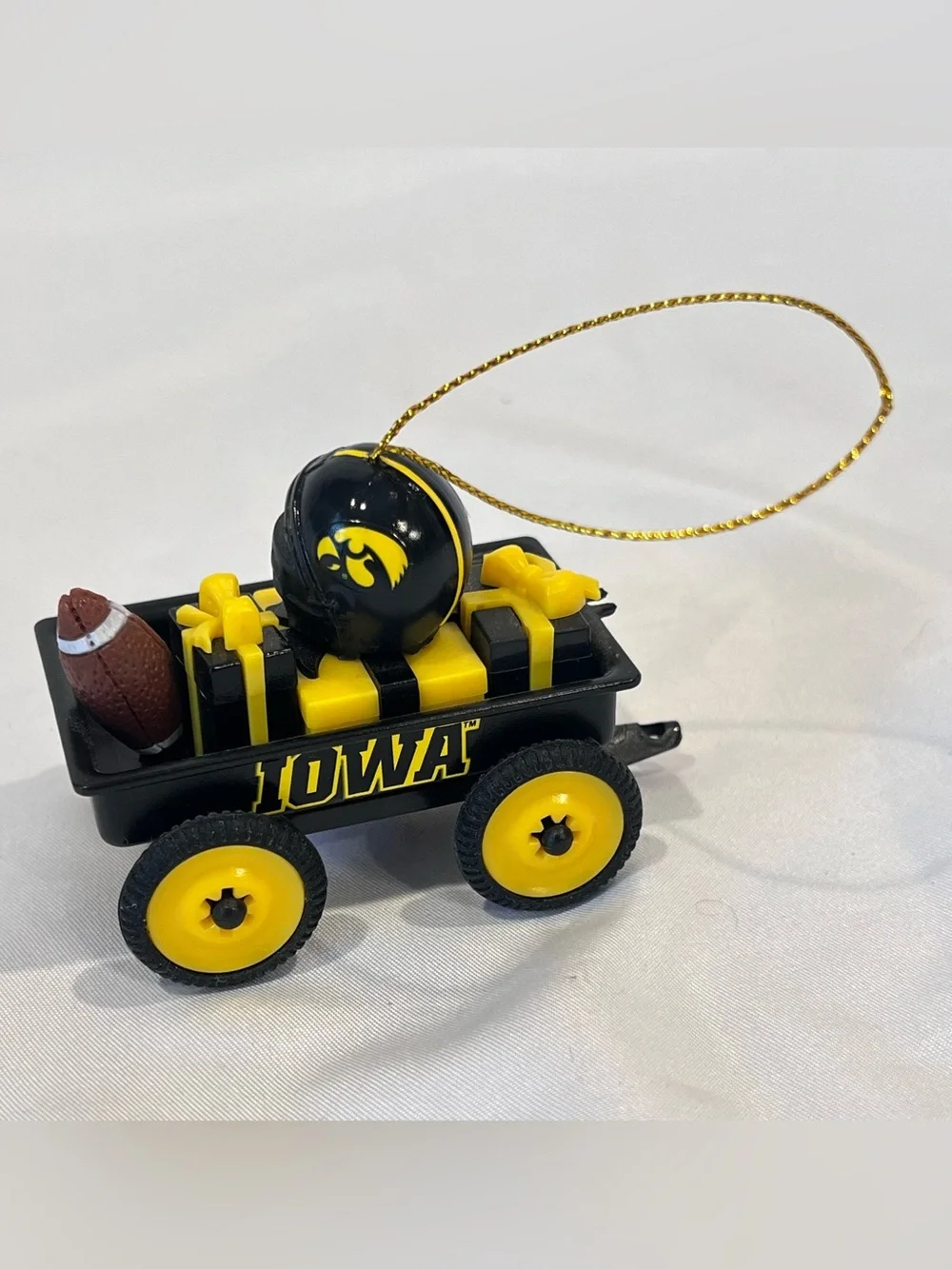 Iowa Hawkeyes Football Wagon Christmas Ornament Helmet Gifts